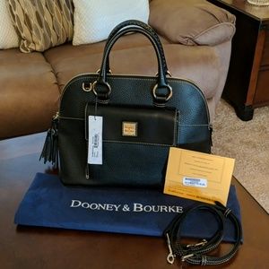NWT Dooney & Bourke Black Aubrey Satchel